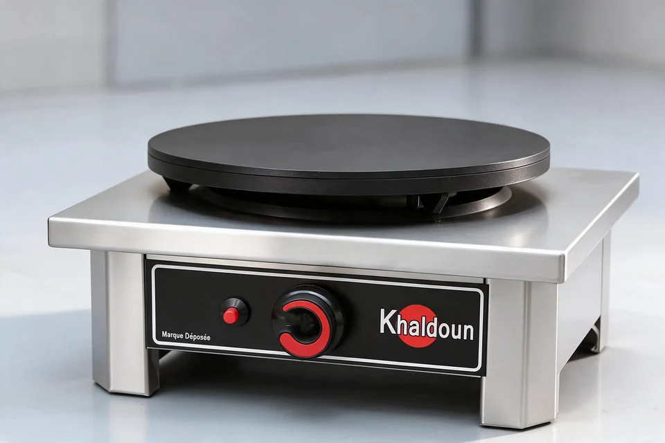 Single-plate crepe machine made in our workshop