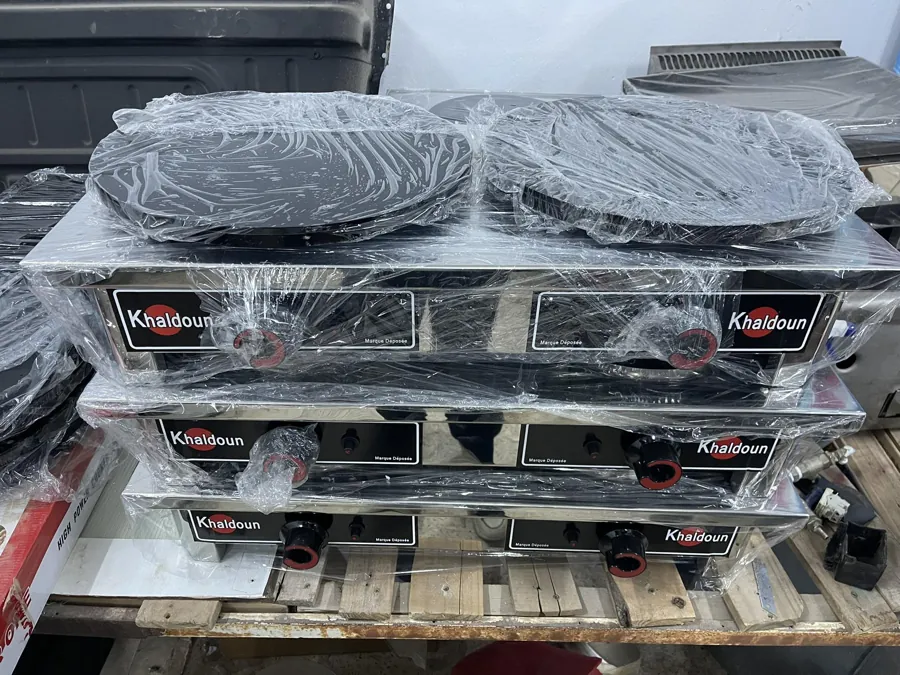 Khaldoun crêpe machines stacked for sale