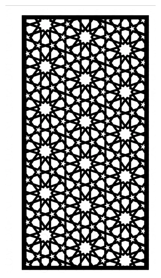 لوحة شبكية نجمية، مثال تصميم من مصدر عام