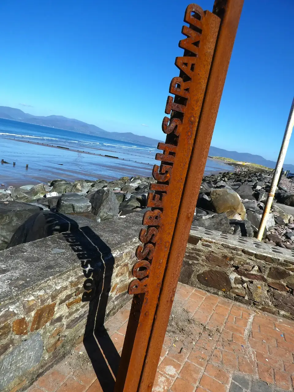 Cut-letter weathering-steel sign