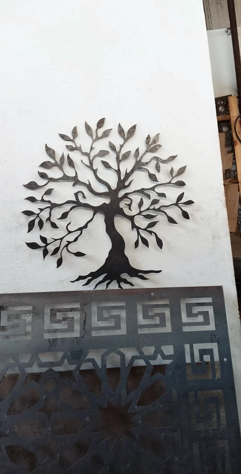 Laser-cut tree-of-life wall panel